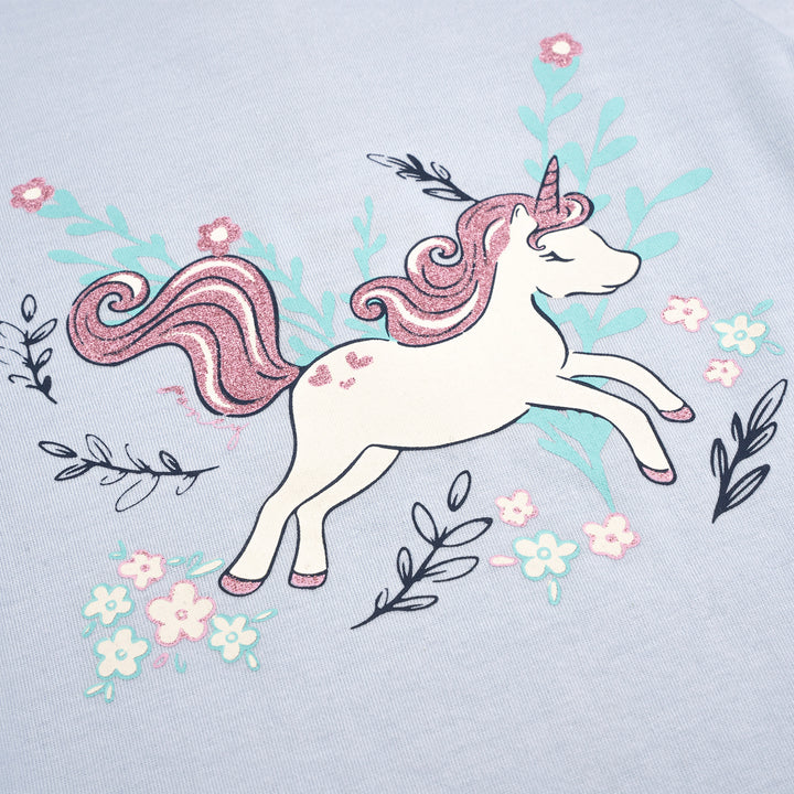 Poney Girls Unicorn Wonderland Short Sleeve Tee