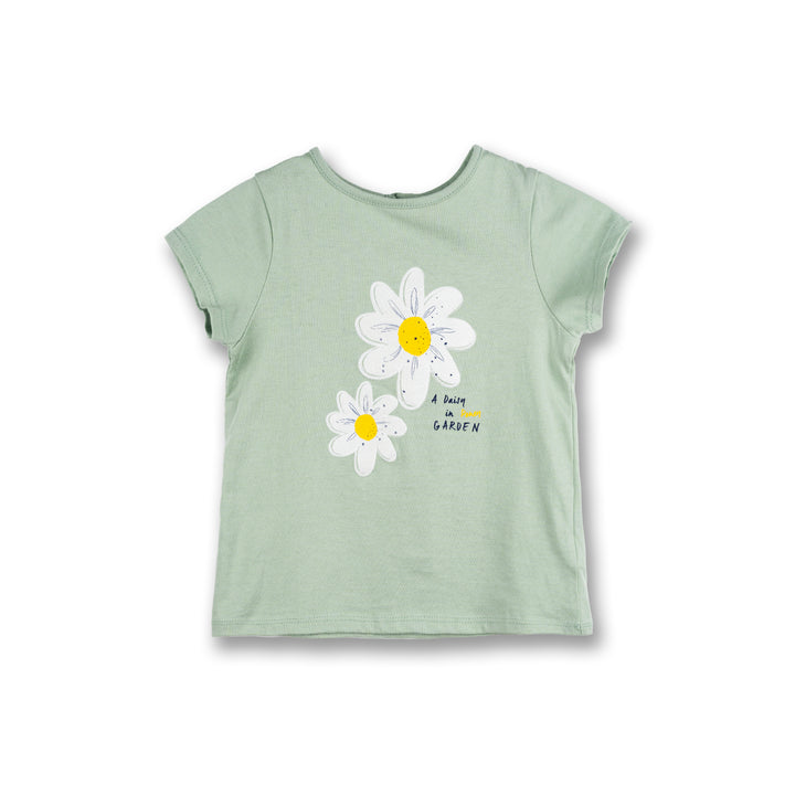 Poney Girls Daisy in Poney's Garden Short Sleeve Tee