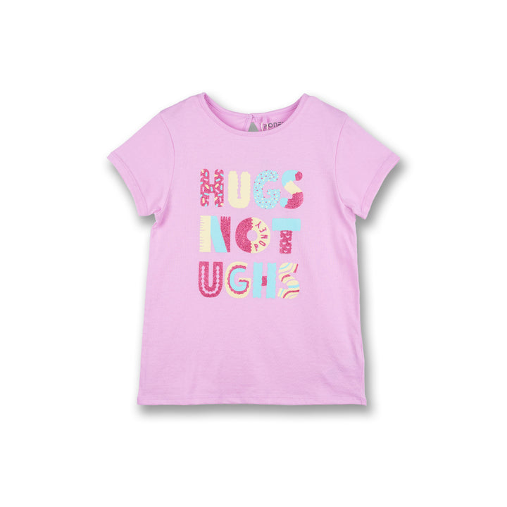 Poney Girls Hugs Not Ughs Short Sleeve Tee