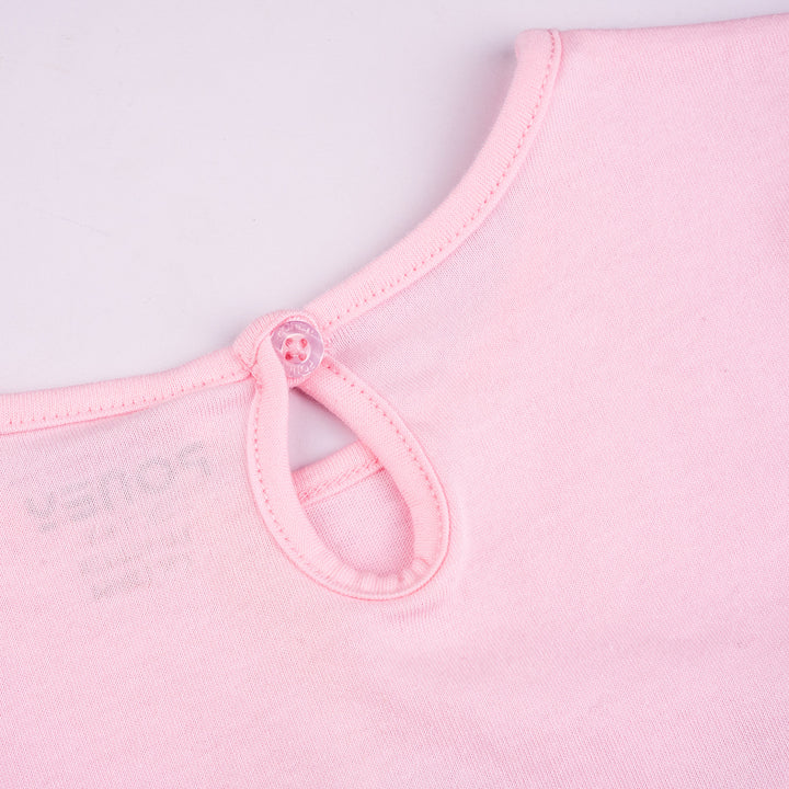 Poney Girls Pink Poney Logo Short Sleeve Tee
