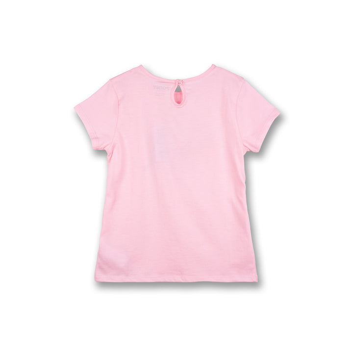 Poney Girls Pink Poney Logo Short Sleeve Tee