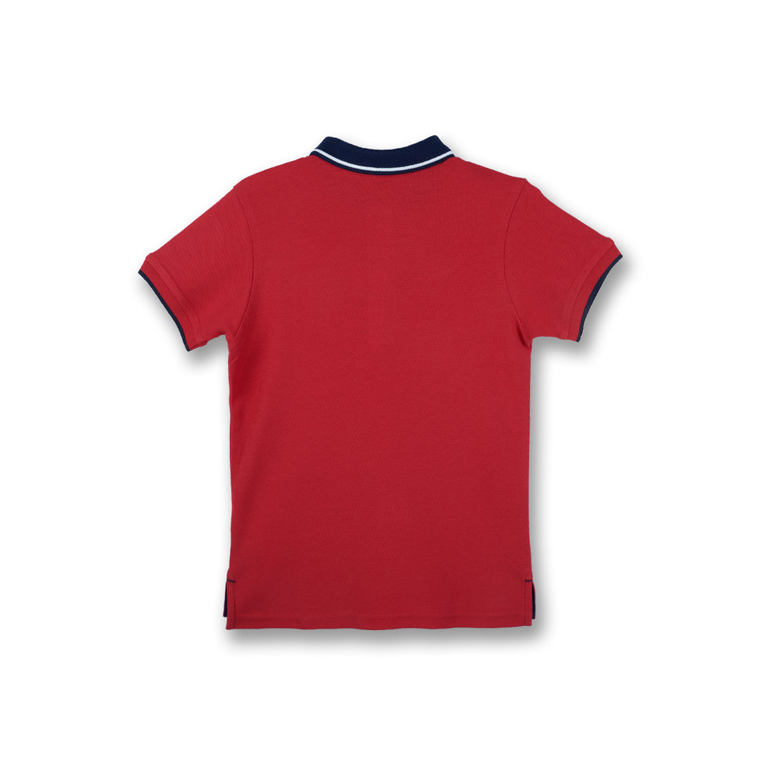 Poney Boys Classic Icon Red Short Sleeve Polo