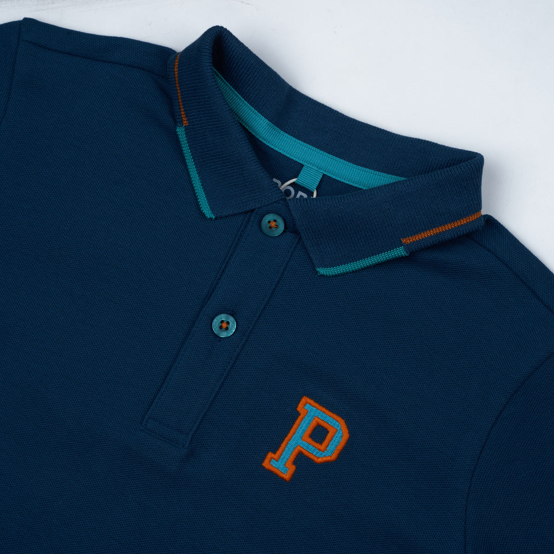 Poney Boys Classic Icon Navy Short Sleeve Polo