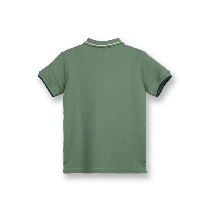 Poney Boys Green Classic Icon Short Sleeve Polo
