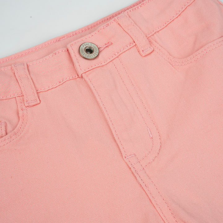 Poney Girls Pink Capri Slim Pants