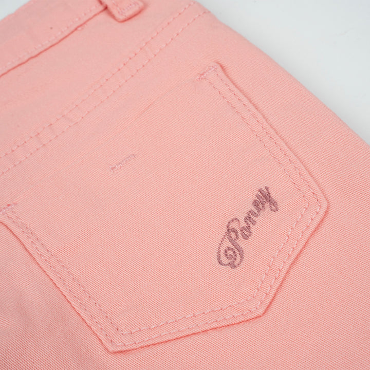 Poney Girls Pink Capri Slim Pants
