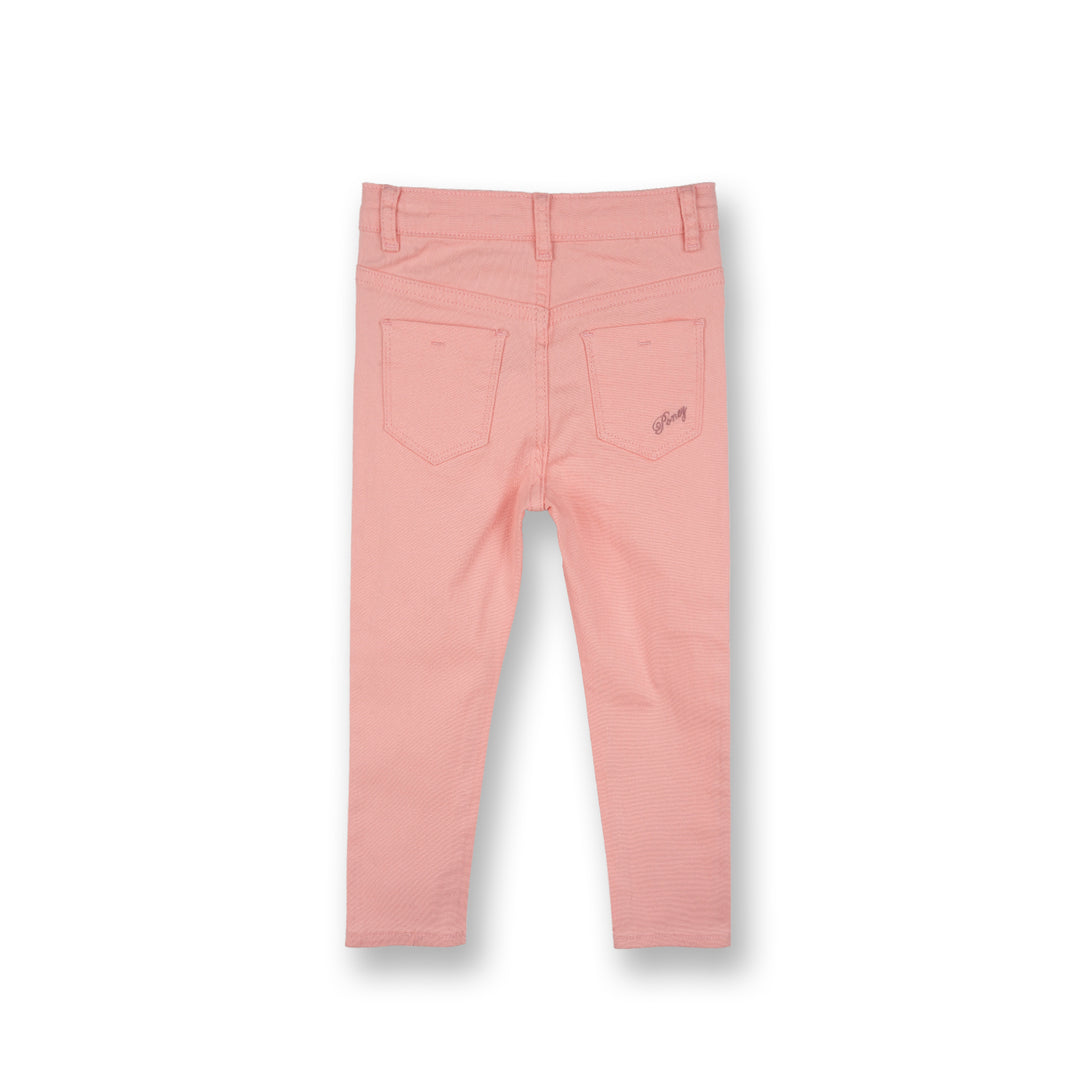 Poney Girls Pink Capri Slim Pants