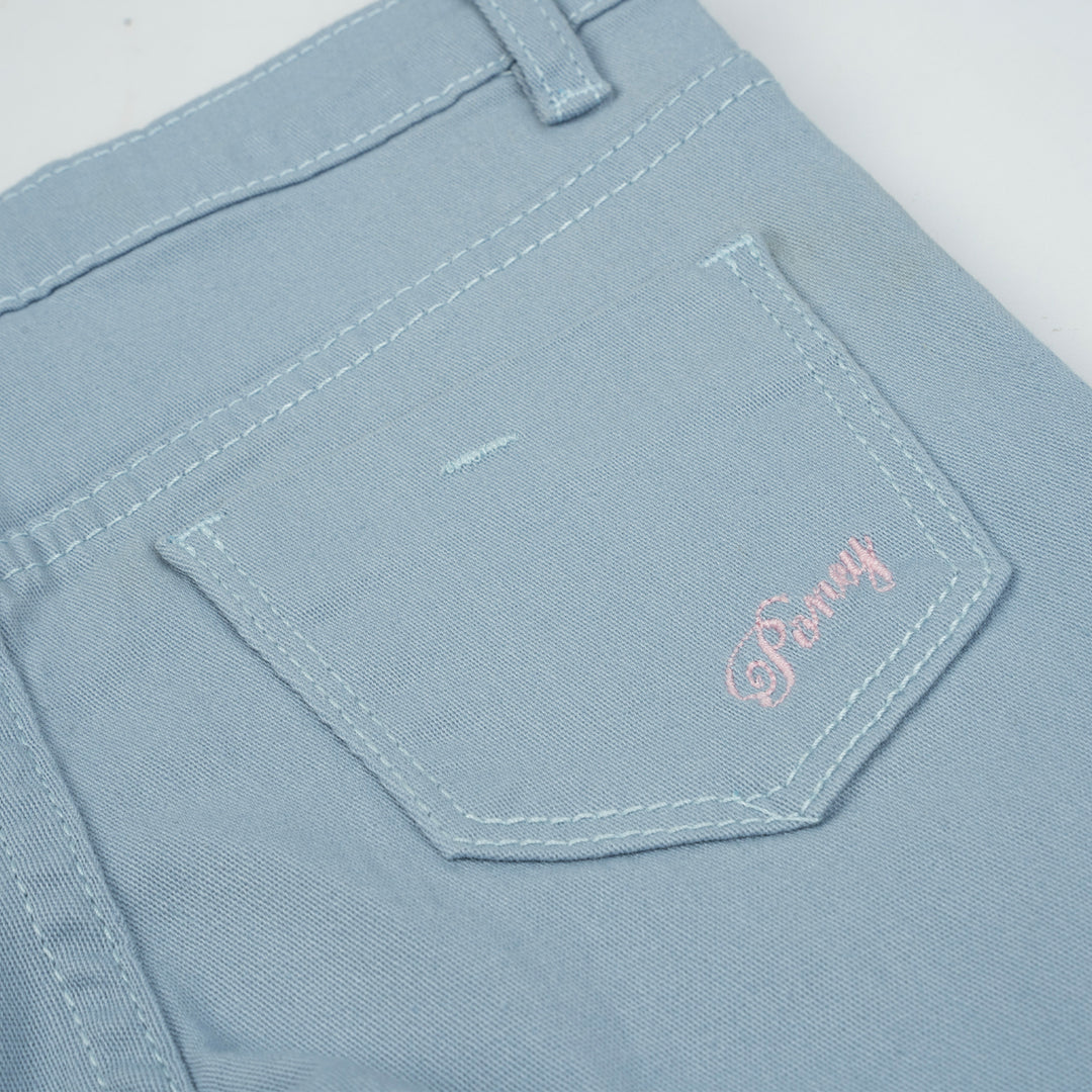 Poney Girls Blue Capri Slim Pants