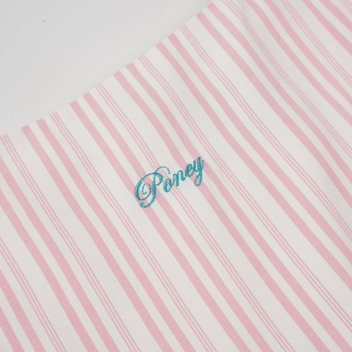 Poney Girls Pink Princess Stripe Sleeveless & Short Sleeve Dress