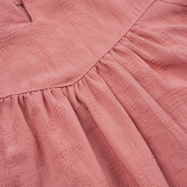 Poney Girls Pink Marshmallow Quarter Sleeve Dress