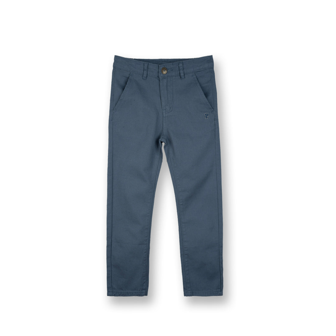 Poney Boys Blue Zip-Up Long Pants