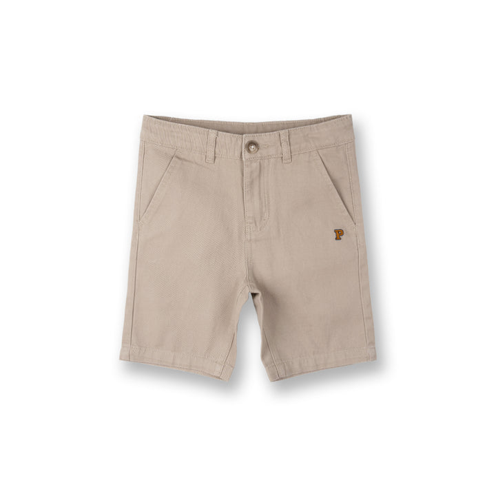 Poney Boys Light Khaki Basic Chinos Short Pants