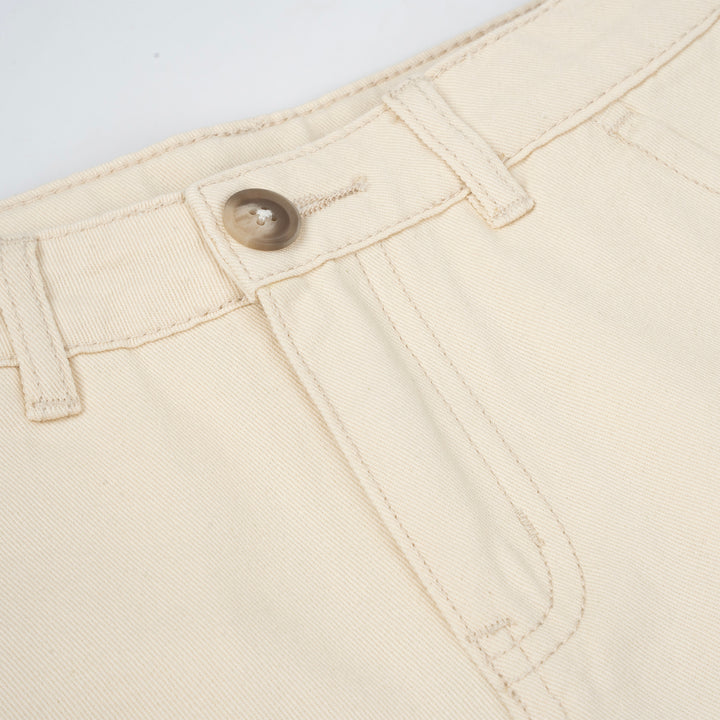 Poney Boys Cream Basic Chinos Short Pants