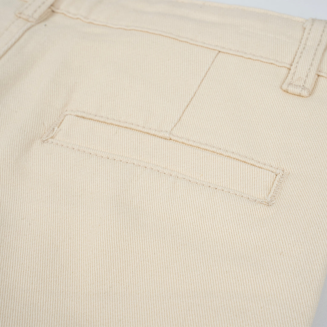 Poney Boys Cream Basic Chinos Short Pants