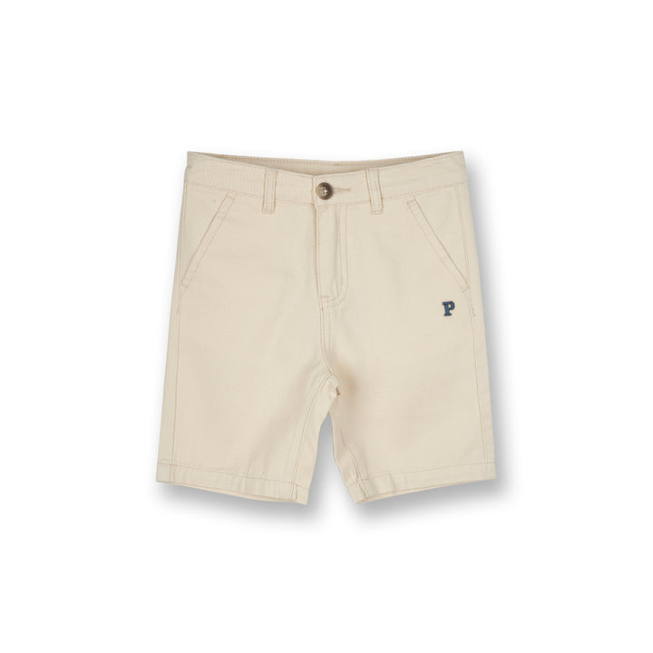 Poney Boys Cream Basic Chinos Short Pants