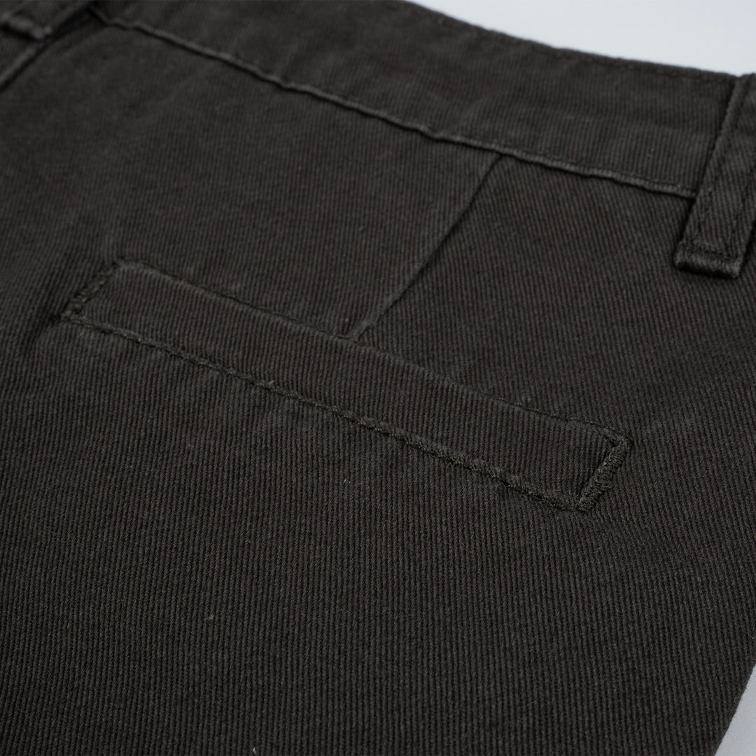 Poney Boys Dark Grey Basic Chinos Short Pants