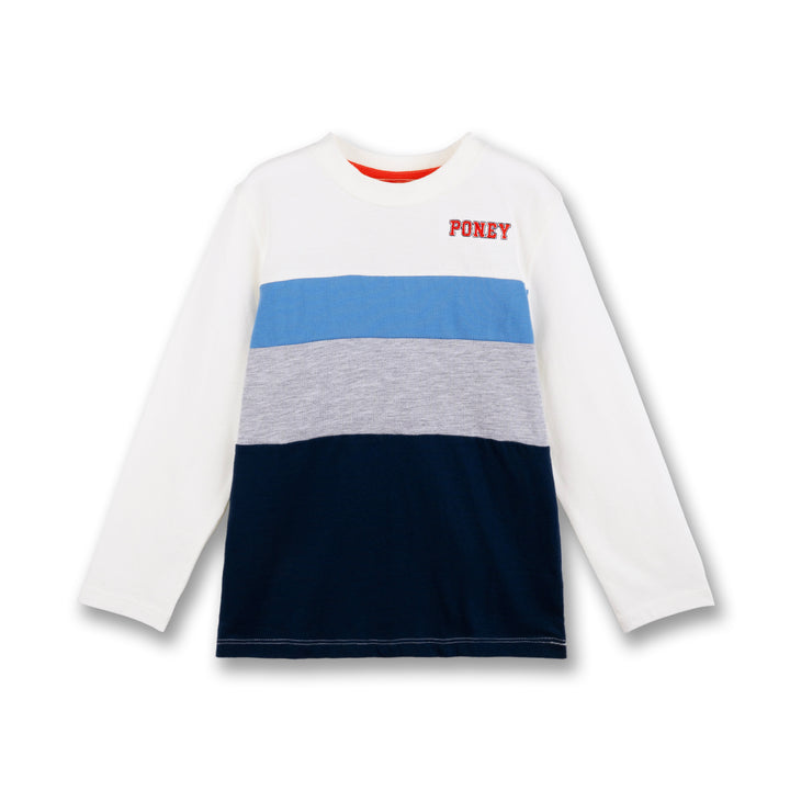 Poney Boys Cream Cut & Sew Long Sleeve Tee