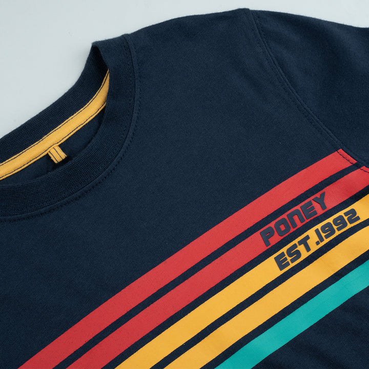 Poney Boys Navy Artisan's Gold Sporty Long Sleeve Tee