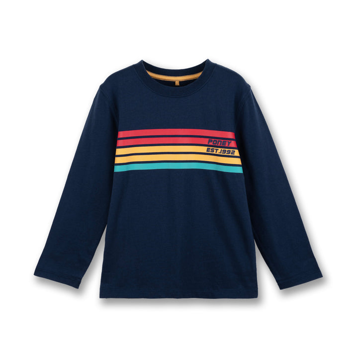 Poney Boys Navy Artisan's Gold Sporty Long Sleeve Tee