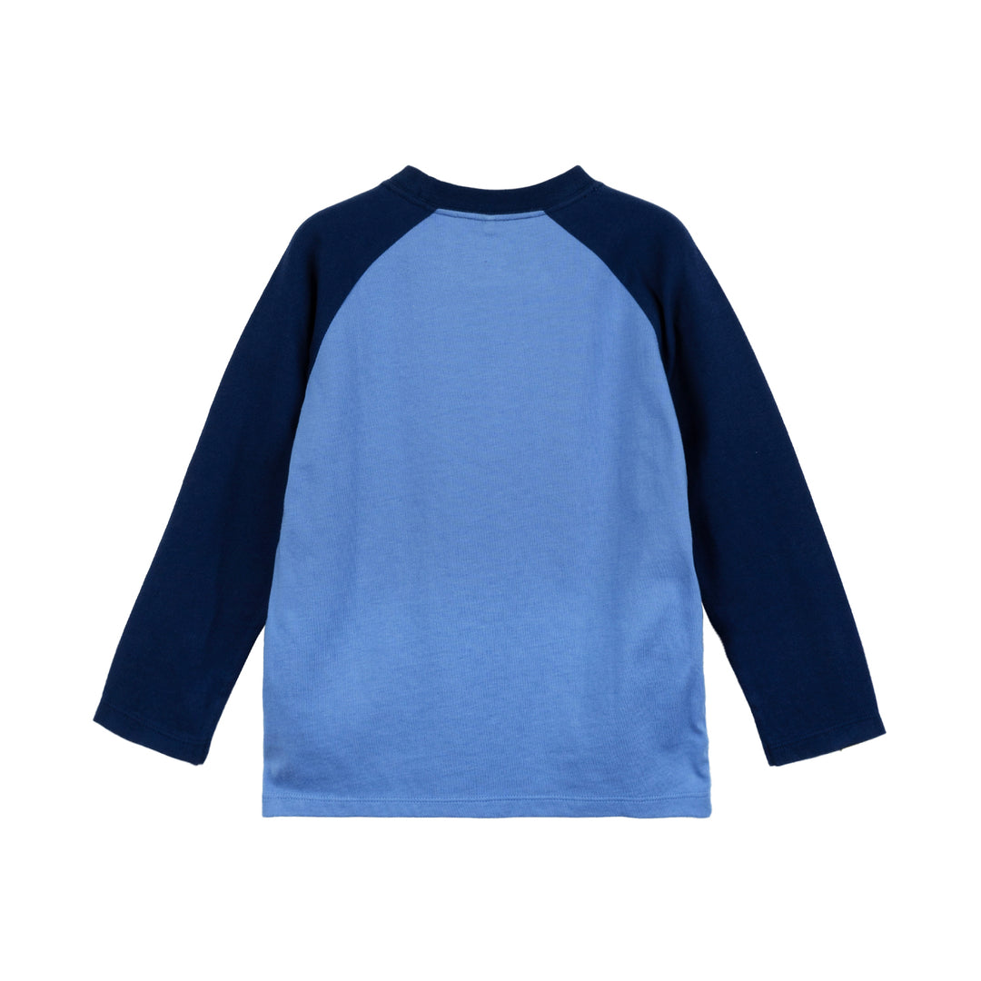 Poney Boys Blue Poppy Dino Friends Long Sleeve Tee