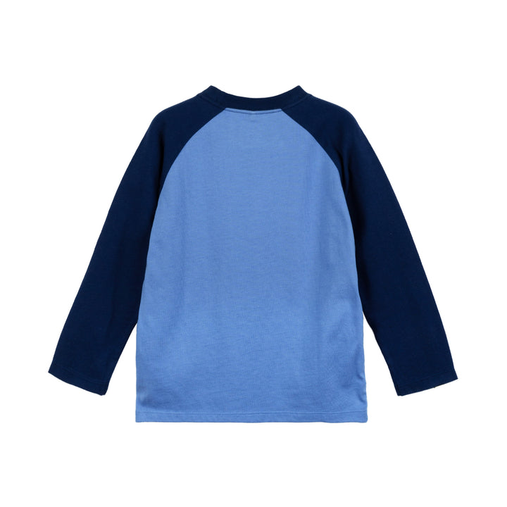 Poney Boys Blue Poppy Dino Friends Long Sleeve Tee