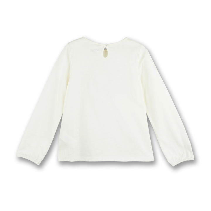 Poney Girls Cream Zebras Long Sleeve Tee