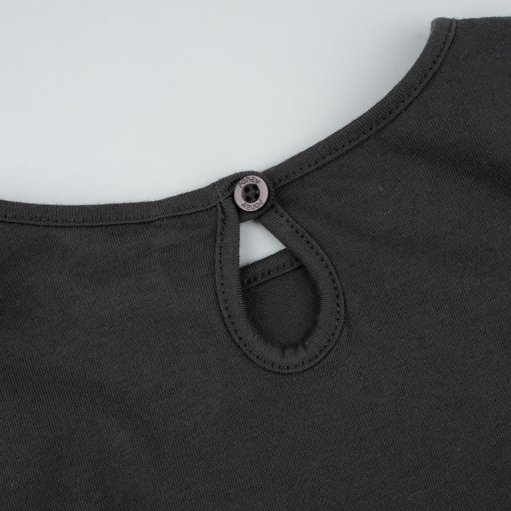 Poney Girls Dark Grey Mummy & Baby Swan Long Sleeve Tee