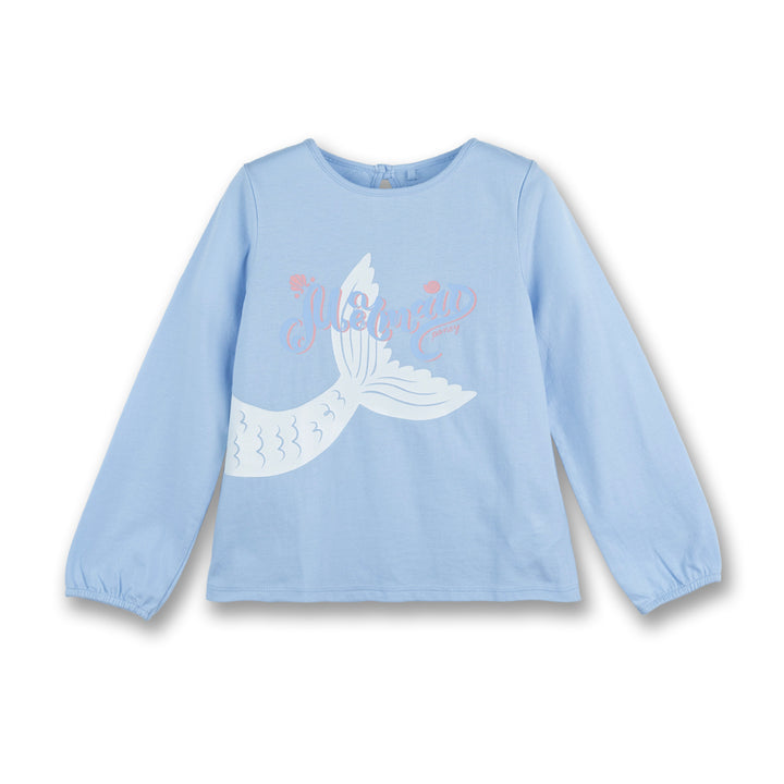 Poney Girls Light Blue Little Mermaid Long Sleeve Tee