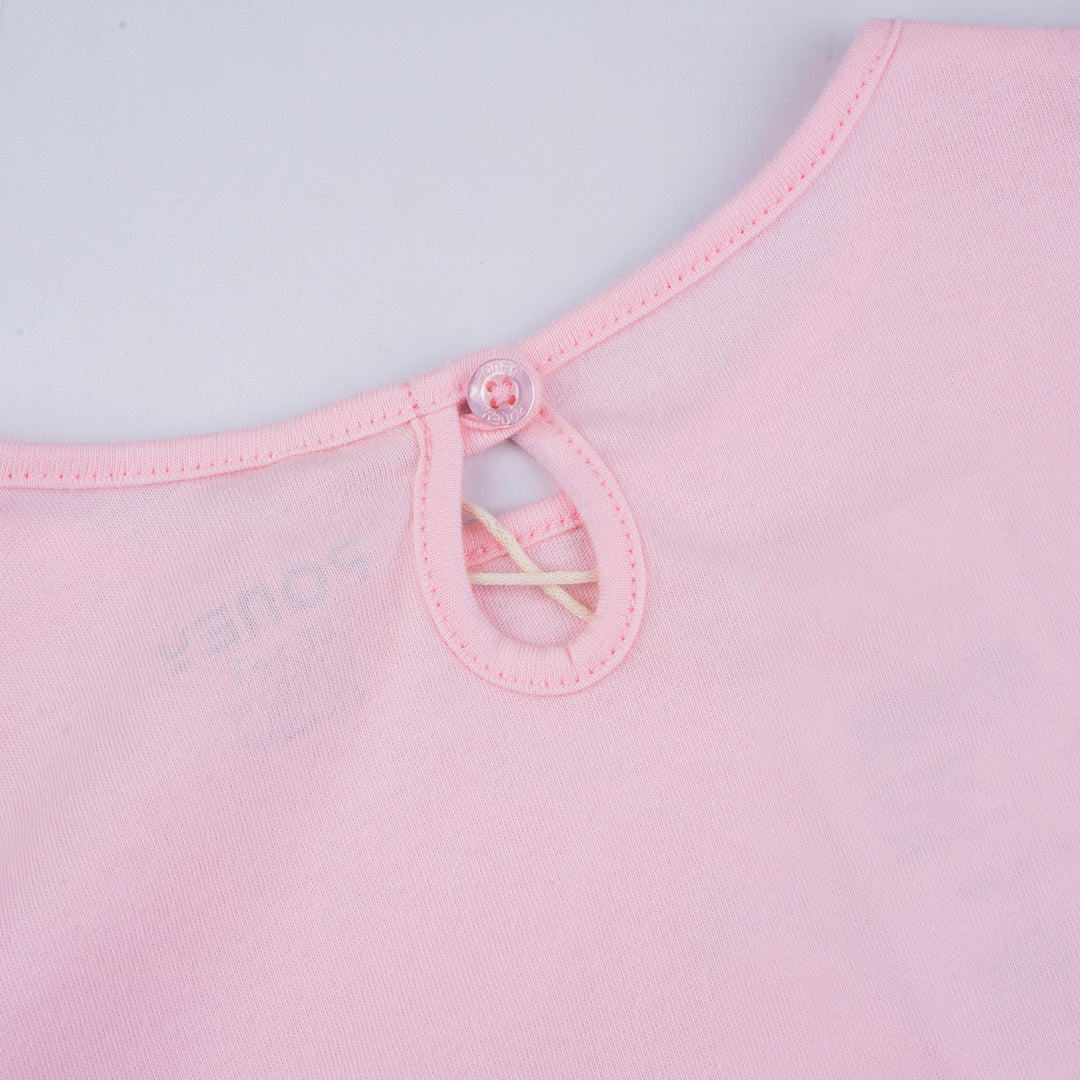 Poney Girls Light Pink Rainbow Friends Long Sleeve Tee