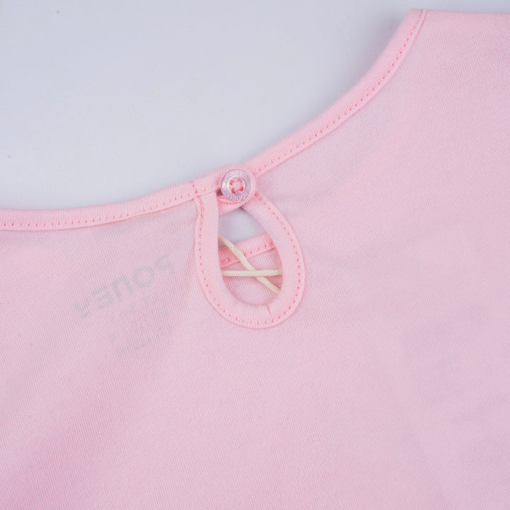 Poney Girls Light Pink Rainbow Friends Long Sleeve Tee