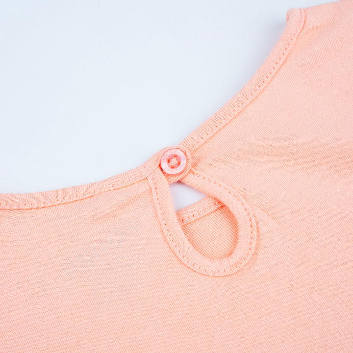 Poney Girls Light Orange Ballerina Bunny Long Sleeve Tee