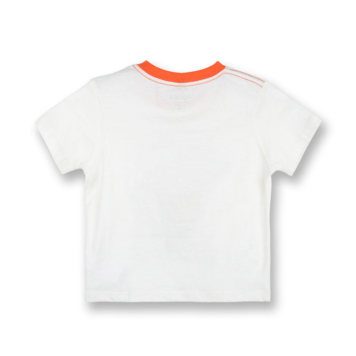 Poney Boys White Alien Catching Saurus Short Sleeve Tee
