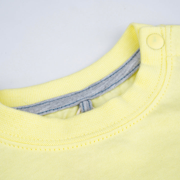 Poney Boys Light Yellow Big Wheel Poney Short Sleeve Tee