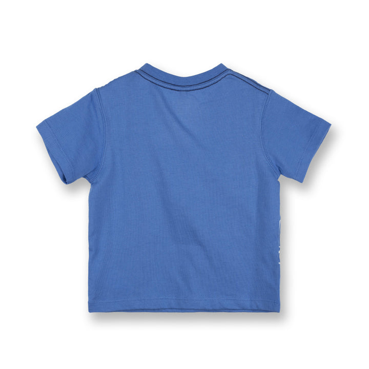 Poney Boys Blue Poney's Little Yellow Excavator Short Sleeve Tee