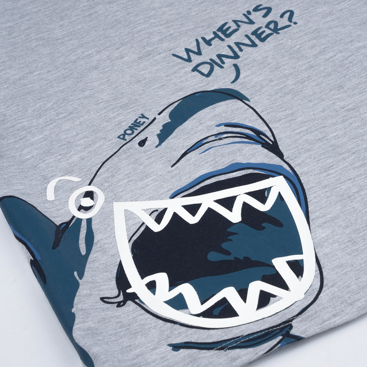 Poney Boys Melange Sharky When's Dinner Short Sleeve Tee