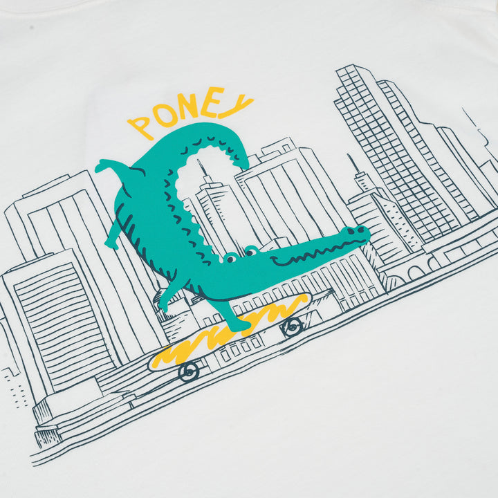 Poney Boys Cream Alli-Skater in the Town Short Sleeve Tee