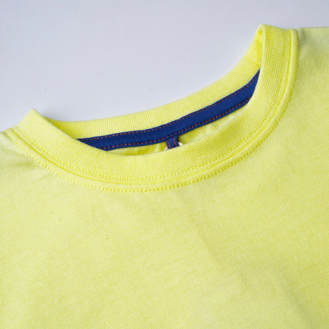 Poney Boys Light Yellow Monster Round the Town Short Sleeve Tee