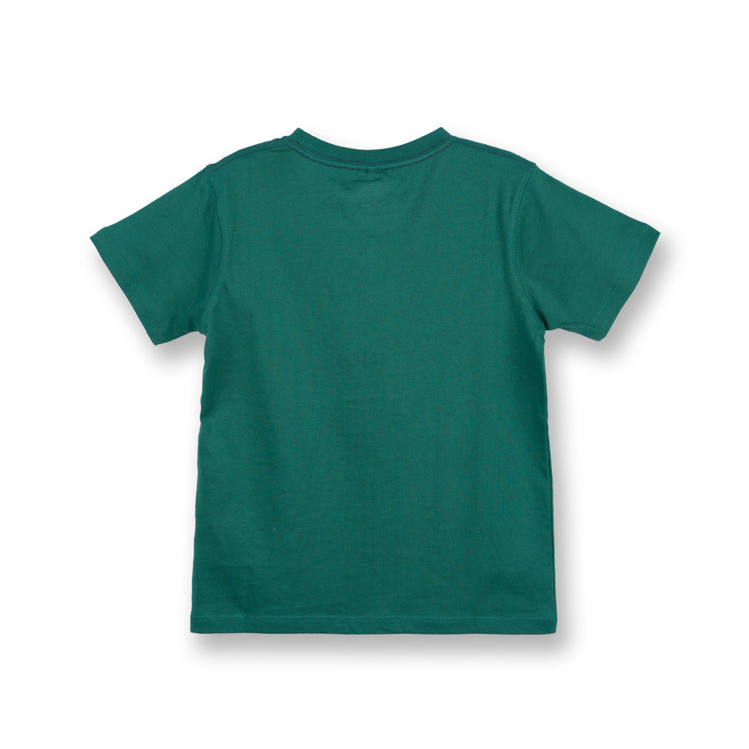 Poney Boys Green Rolly Poney Dino Short Sleeve Tee