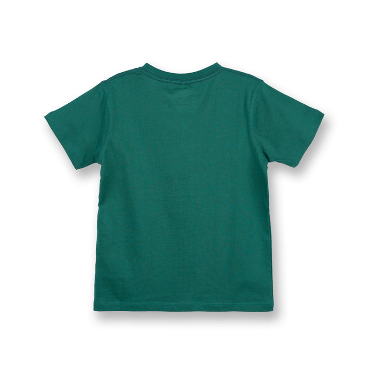 Poney Boys Green Rolly Poney Dino Short Sleeve Tee