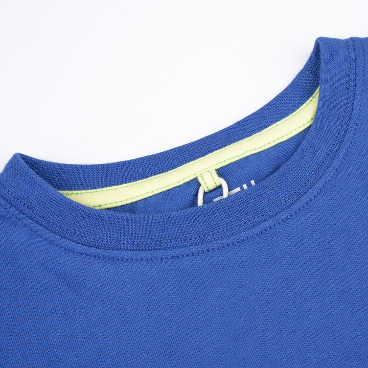 Poney Boys Blue Saurus on the Work Short Sleeve Tee