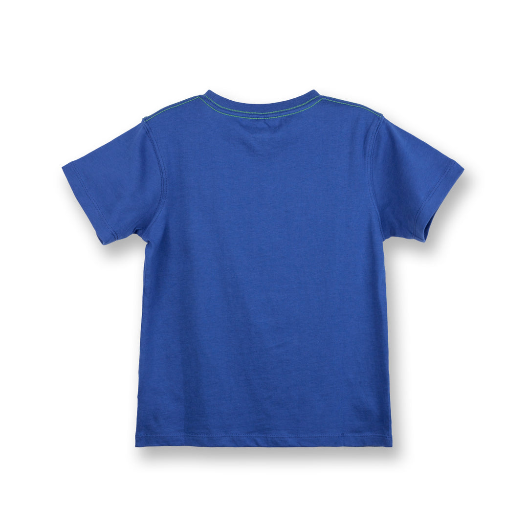 Poney Boys Blue Saurus on the Work Short Sleeve Tee