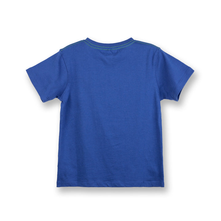 Poney Boys Blue Saurus on the Work Short Sleeve Tee