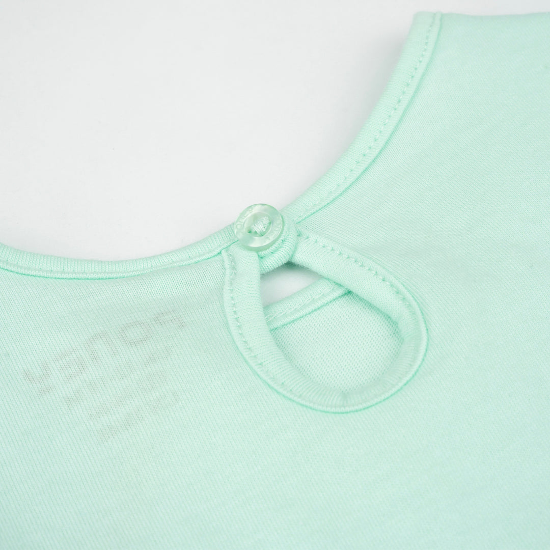 Poney Girls Light Green Fabulousome Unicorn Short Sleeve Tee