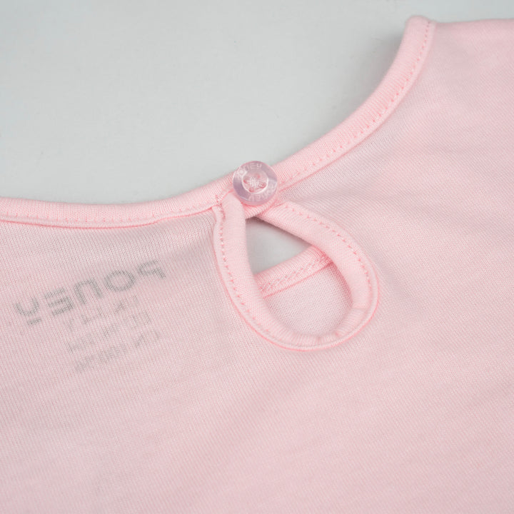 Poney Girls Light Pink Poney's Magical Castle Short Sleeve Tee