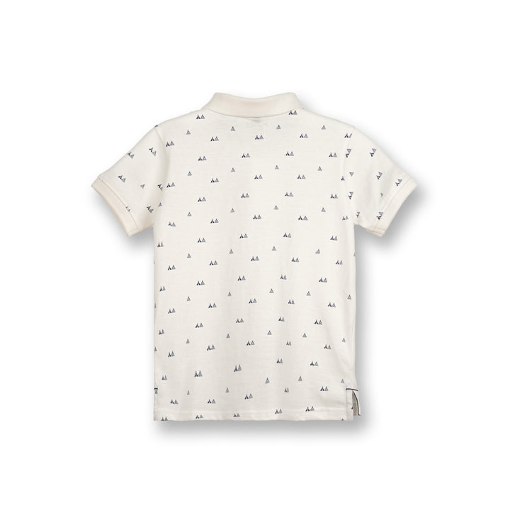 Poney Boys White Glamping Short Sleeve Polo