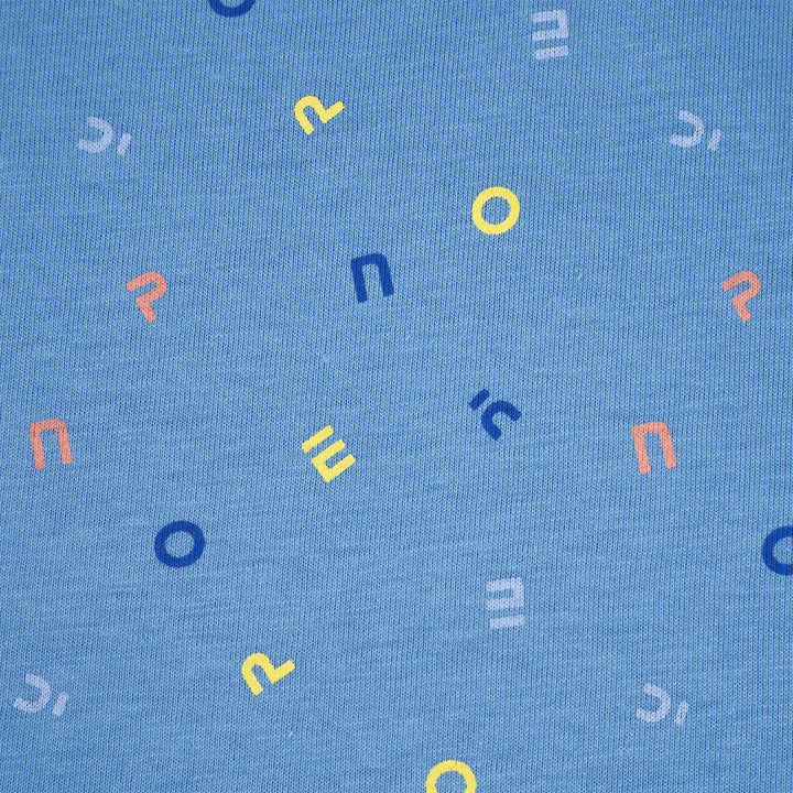 Poney Boys Blue Colourful Logo Short Sleeve Polo