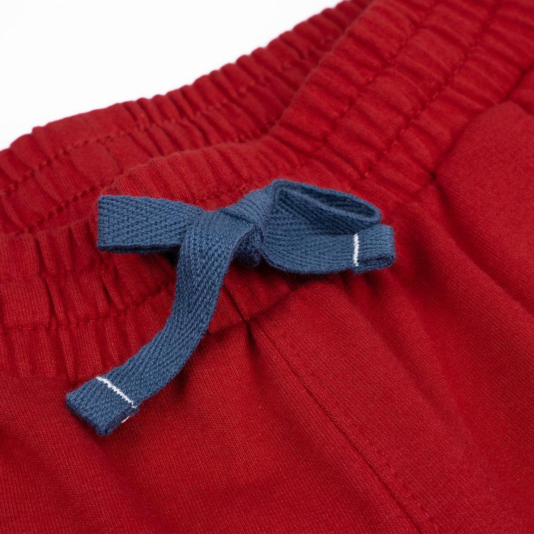 Poney Boys Maroon Poney Icon Jogger Pants