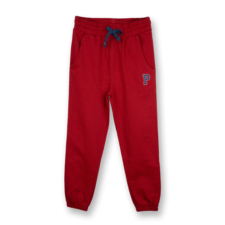Poney Boys Maroon Poney Icon Jogger Pants