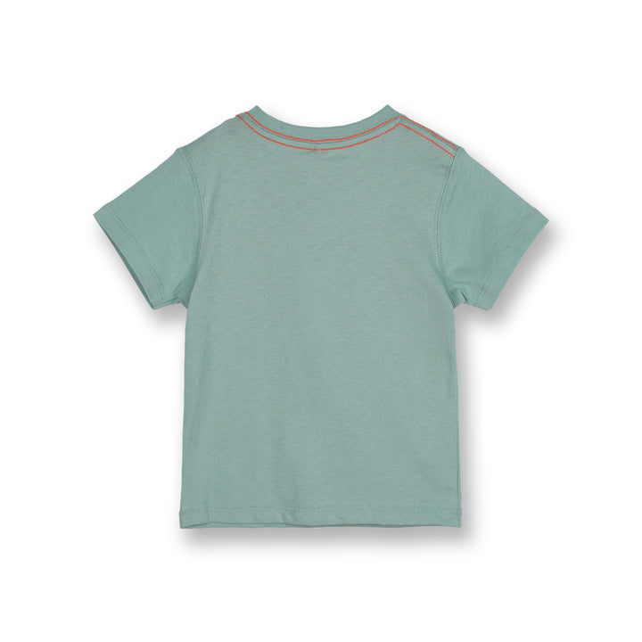 Poney Boys Green Geeky Monster Short Sleeve Tee