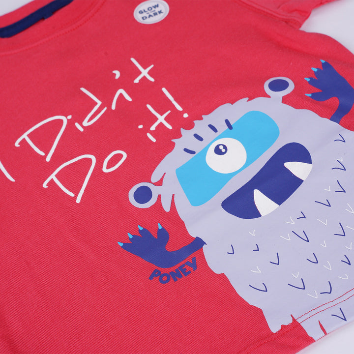 Poney Boys Red I Didn't Do It Short Sleeve Tee